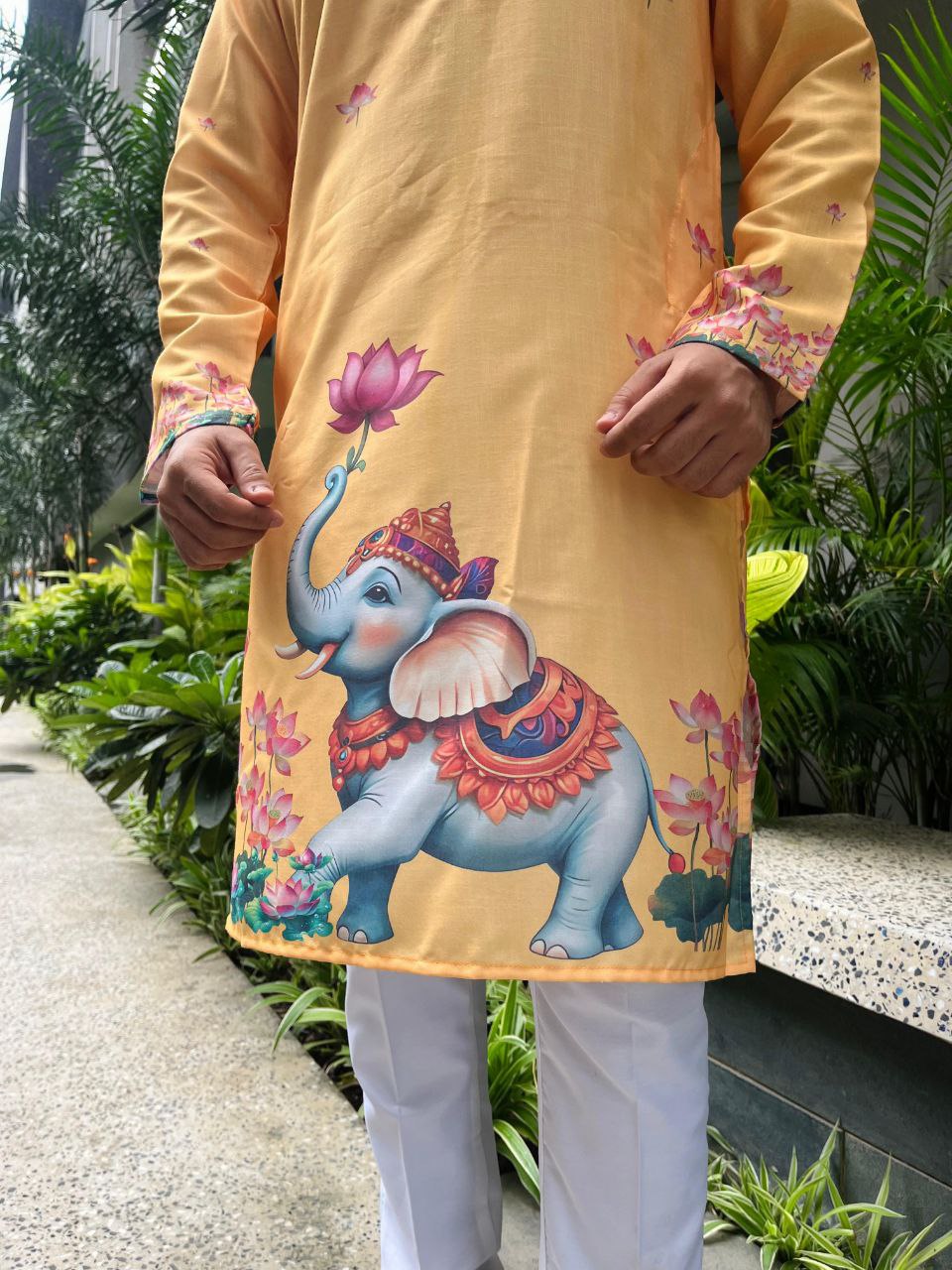 Stylish Men’s Ganesh Chaturthi Special Kurta Pajama mahezon