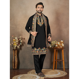 Traditional Wedding Men Kurta Pyjama Dupatta mahezon