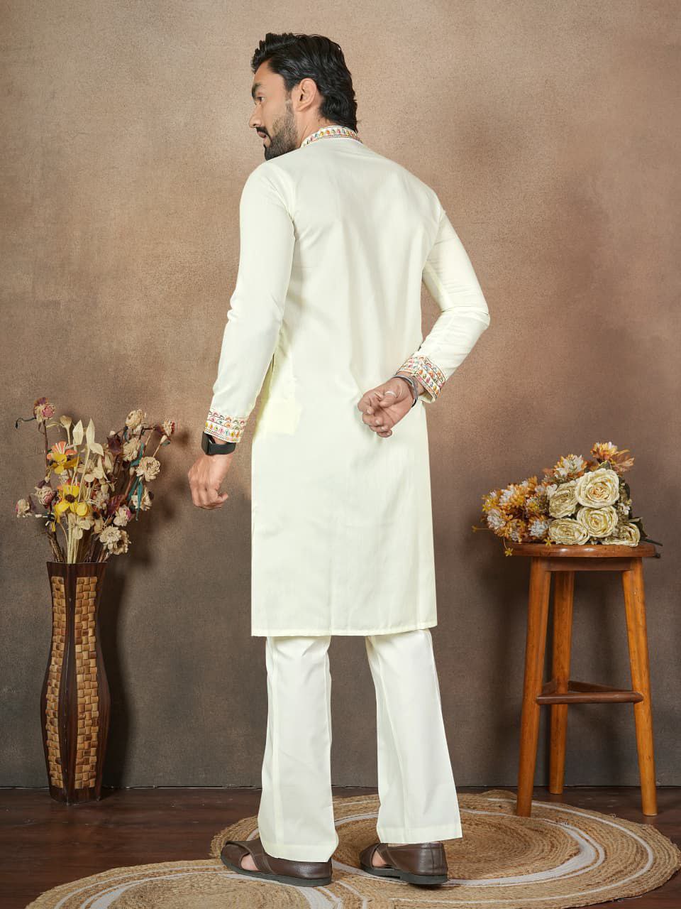 Traditional Wedding Men Kurta Pyjama Dupatta mahezon