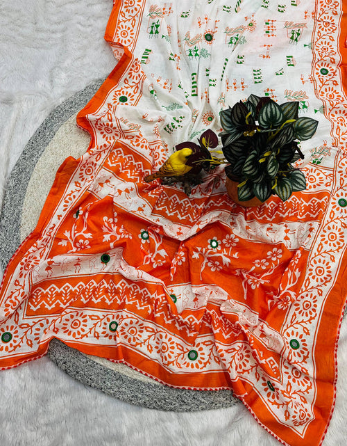 Load image into Gallery viewer, Tricolor Women’s Saree for Republic and Independence Day mahezon
