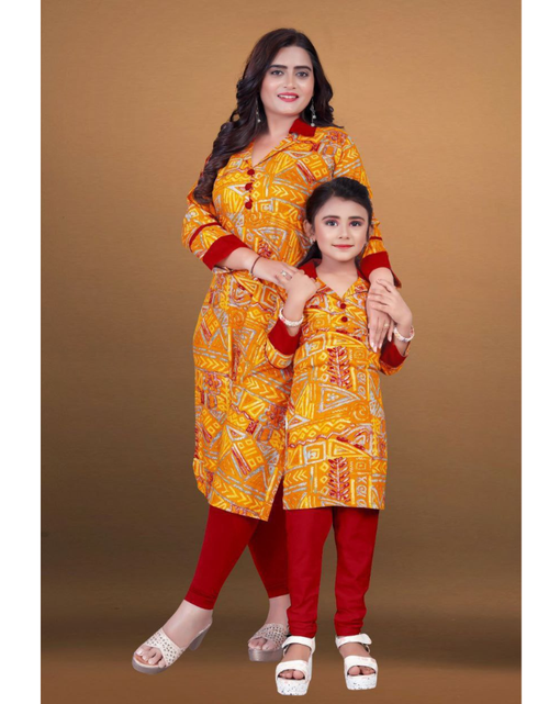 Load image into Gallery viewer, Mother Daughter Same Matching Kurta Pant Co-Ord set mahezon

