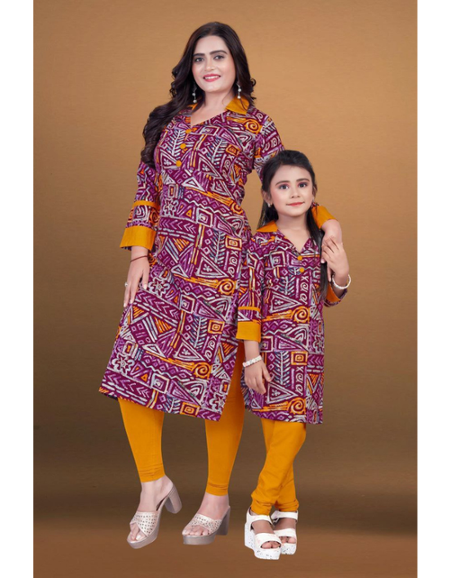 Load image into Gallery viewer, Mother Daughter Same Matching Kurta Pant Co-Ord set mahezon
