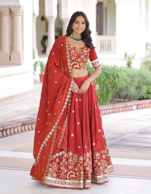 Load image into Gallery viewer, Designer Wedding Ethnic Women Lehenga Choli Dupatta mahezon

