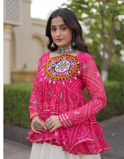 Load image into Gallery viewer, Navratri Special Embroidered Festive Women Kurta Tunic Top
