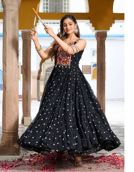 Navratri Garba Women’s Gown Dress mahezon