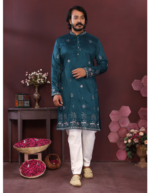 Load image into Gallery viewer, Ethnic Indian Traditional Men’s Kurta Pajama mahezon
