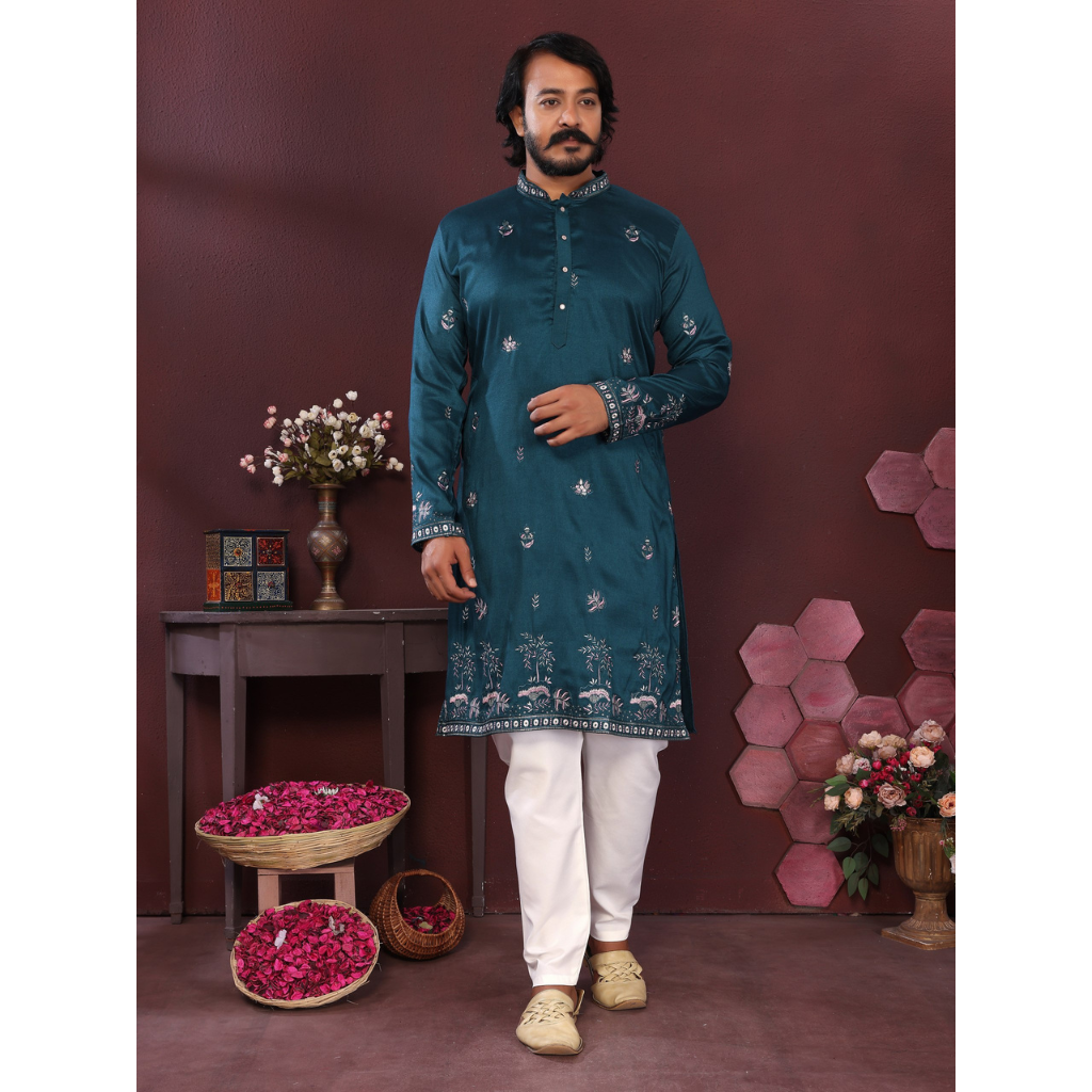 Ethnic Indian Traditional Men’s Kurta Pajama mahezon
