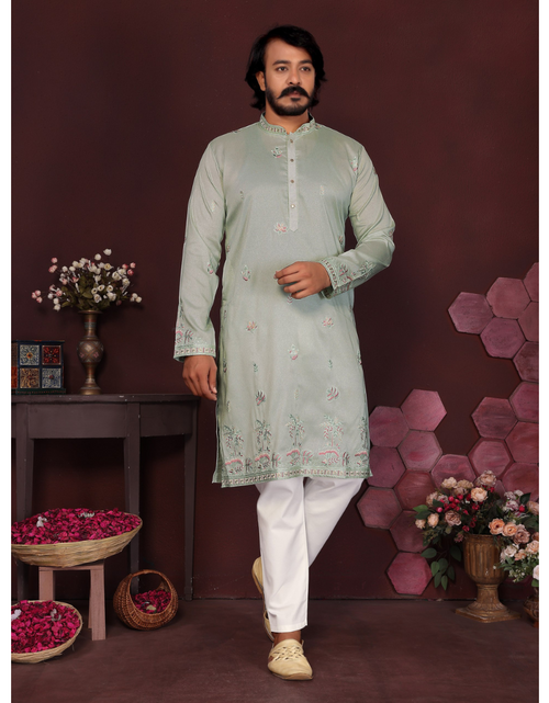 Load image into Gallery viewer, Ethnic Indian Traditional Men’s Kurta Pajama mahezon
