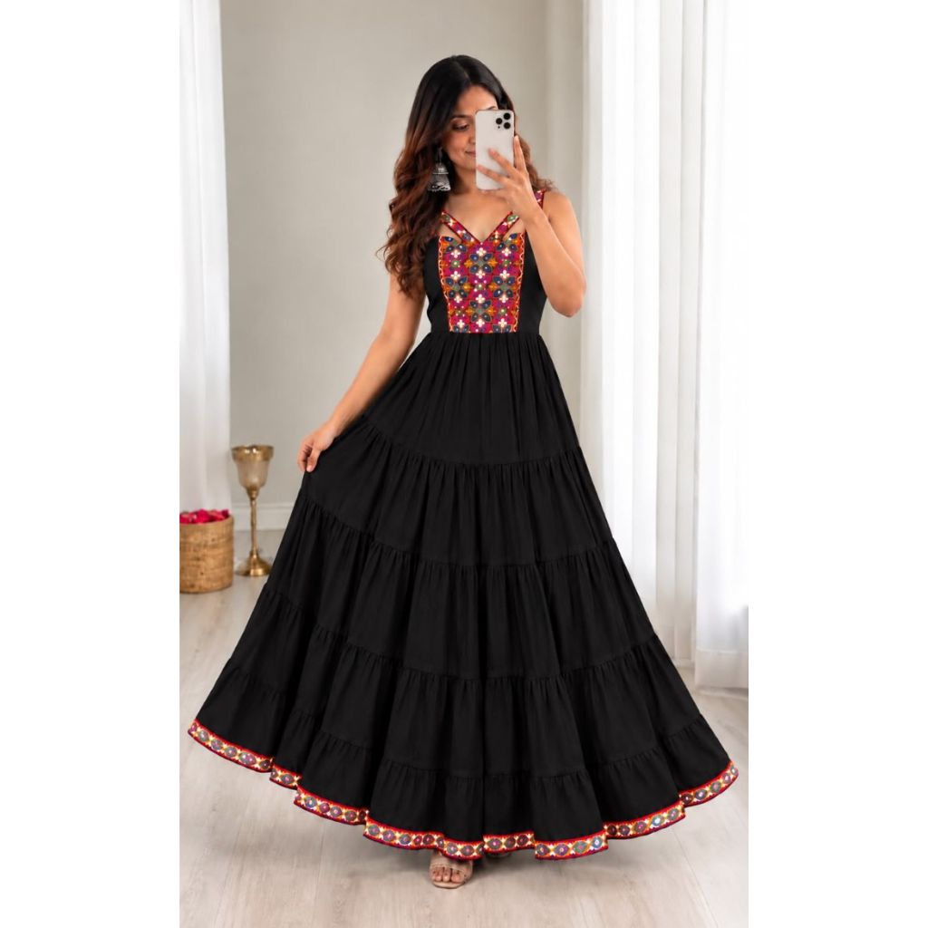 Navratri Garba Special Women Gown Dress