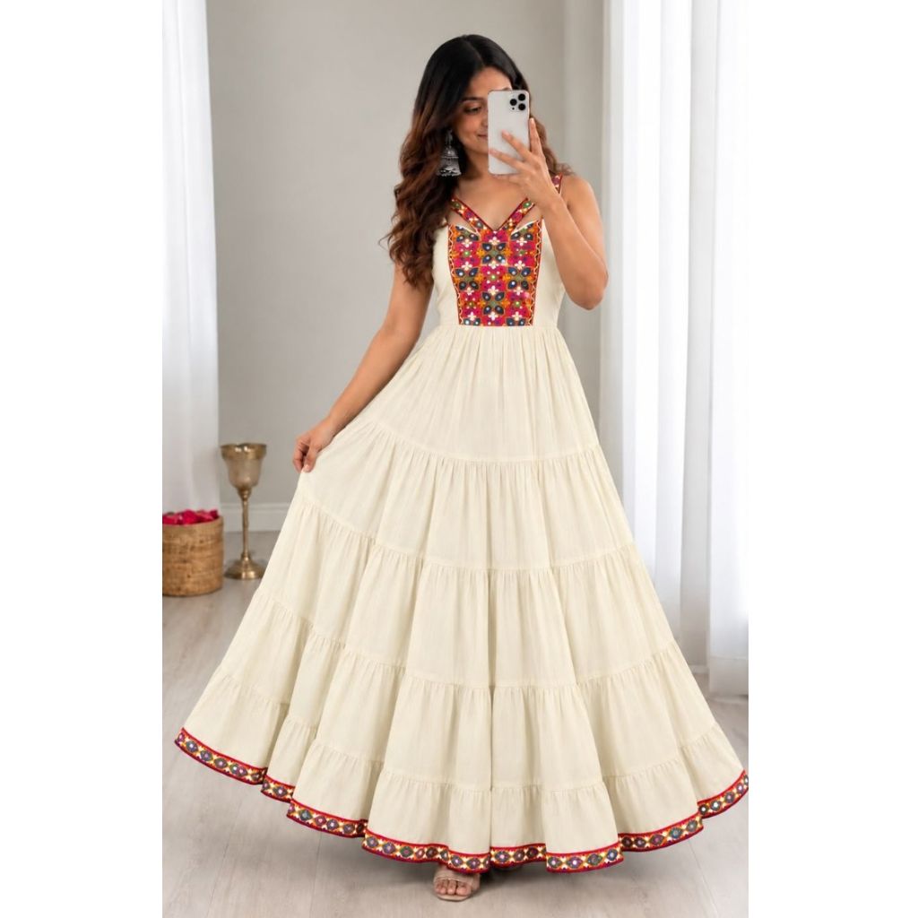Navratri Garba Special Women Gown Dress