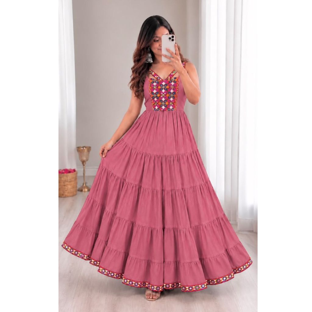 Navratri Garba Special Women Gown Dress