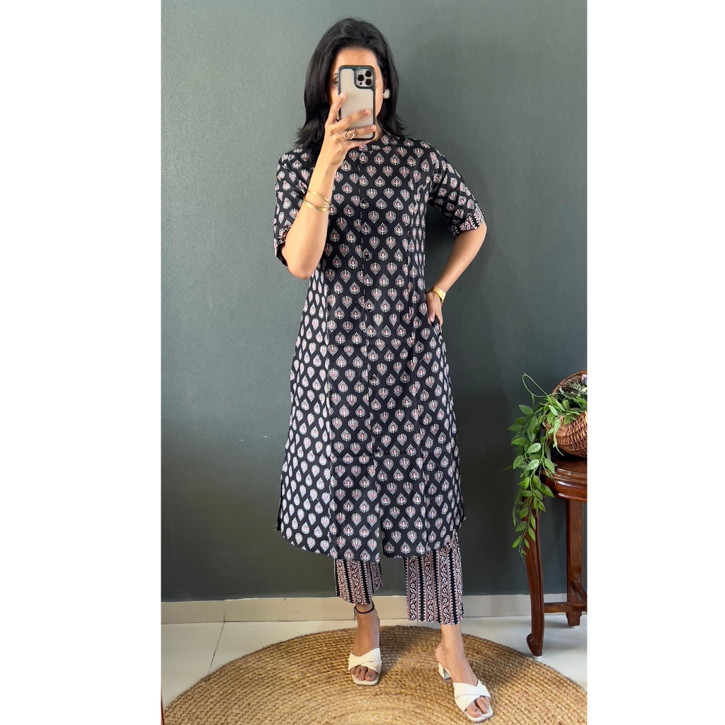 Women’s Cotton Coord set Kurti Pant mahezon