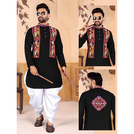Navratri Traditional Indian Men Kurta Dhoti Garba Dress mahezon