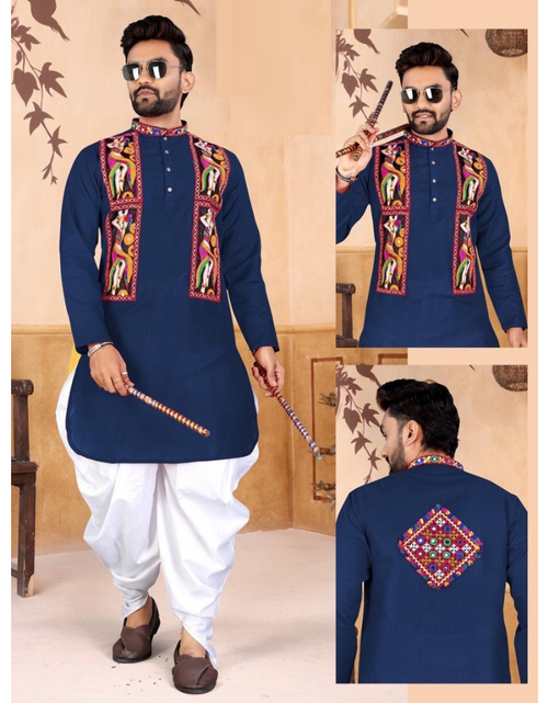 Load image into Gallery viewer, Navratri Traditional Indian Men Kurta Dhoti Garba Dress mahezon
