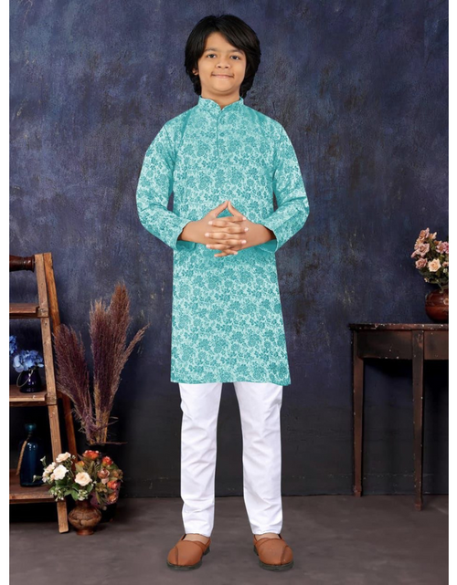 Load image into Gallery viewer, Stylish Indian Traditional Kids Boy Kurta Pajama mahezon
