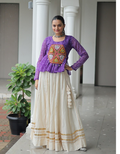 Load image into Gallery viewer, Navratri Garba Women’s Lehenga Blouse mahezon
