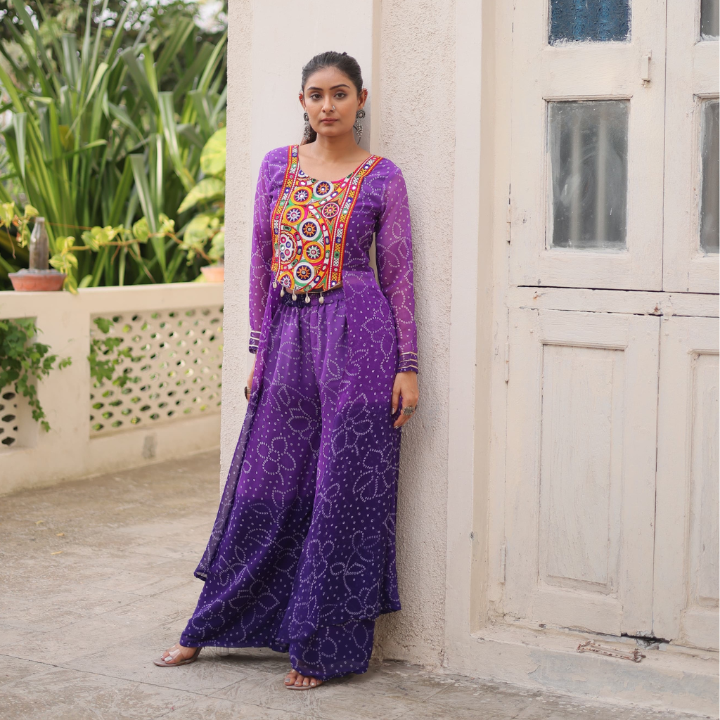 Navratri Garba Fancy Women Top Bottom mahezon