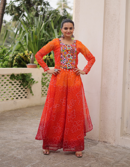 Navratri Garba Fancy Women Top Bottom mahezon