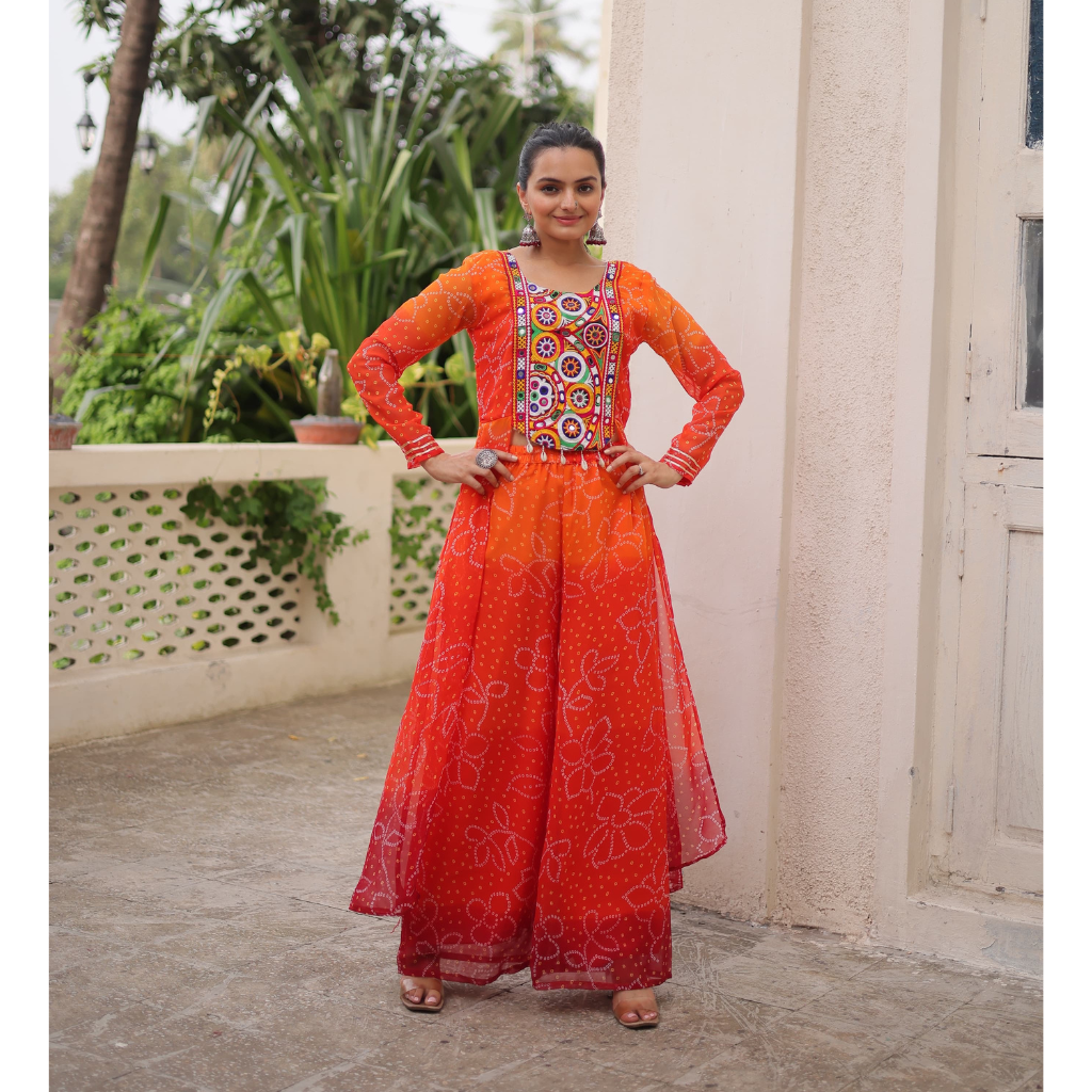 Navratri Garba Fancy Women Top Bottom mahezon