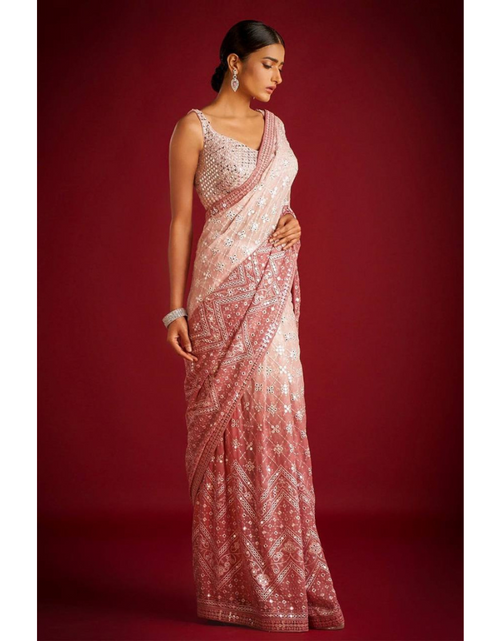 Load image into Gallery viewer, Festive Designer Sequence Women’s Saree mahezon
