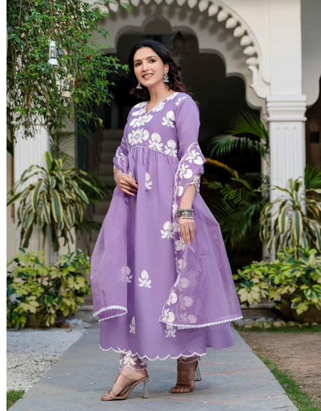 Embroidery Festive Women’s Kurta Pant Dupatta Set mahezon