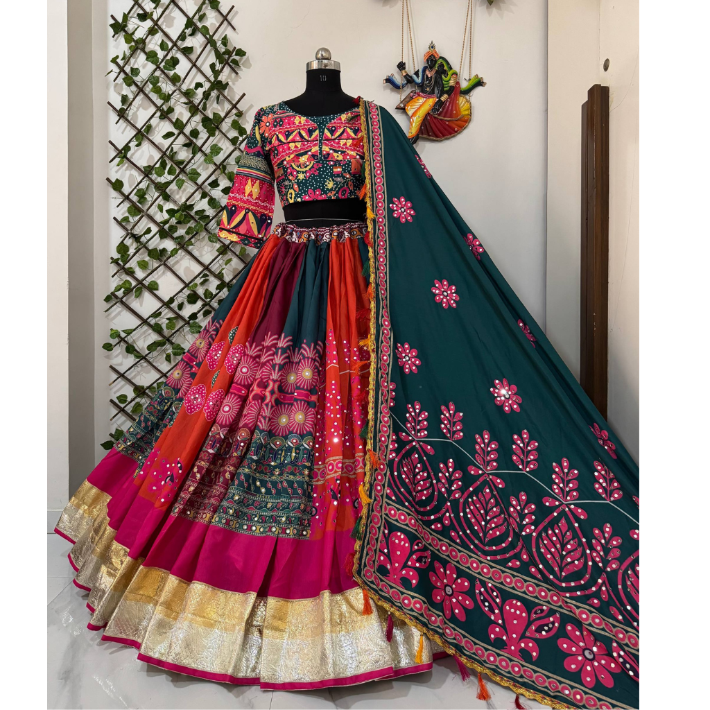 Navratri Garba Embroidery Women Chaniya Choli mahezon