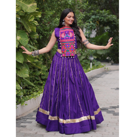 Traditional Navratri Special Garba Embroidery Women Lehenga Choli mahezon