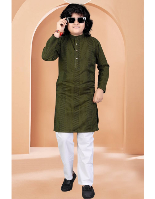 Load image into Gallery viewer, Stylish Father and Son Same Matching Twinning Kurta Pajama Outfits mahezon
