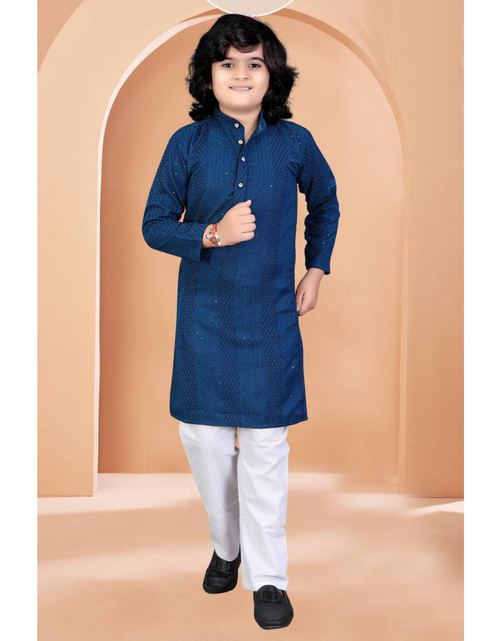 Load image into Gallery viewer, Stylish Indian Father and Son Same Matching Twinning Kurta Pajama Outfits mahezon

