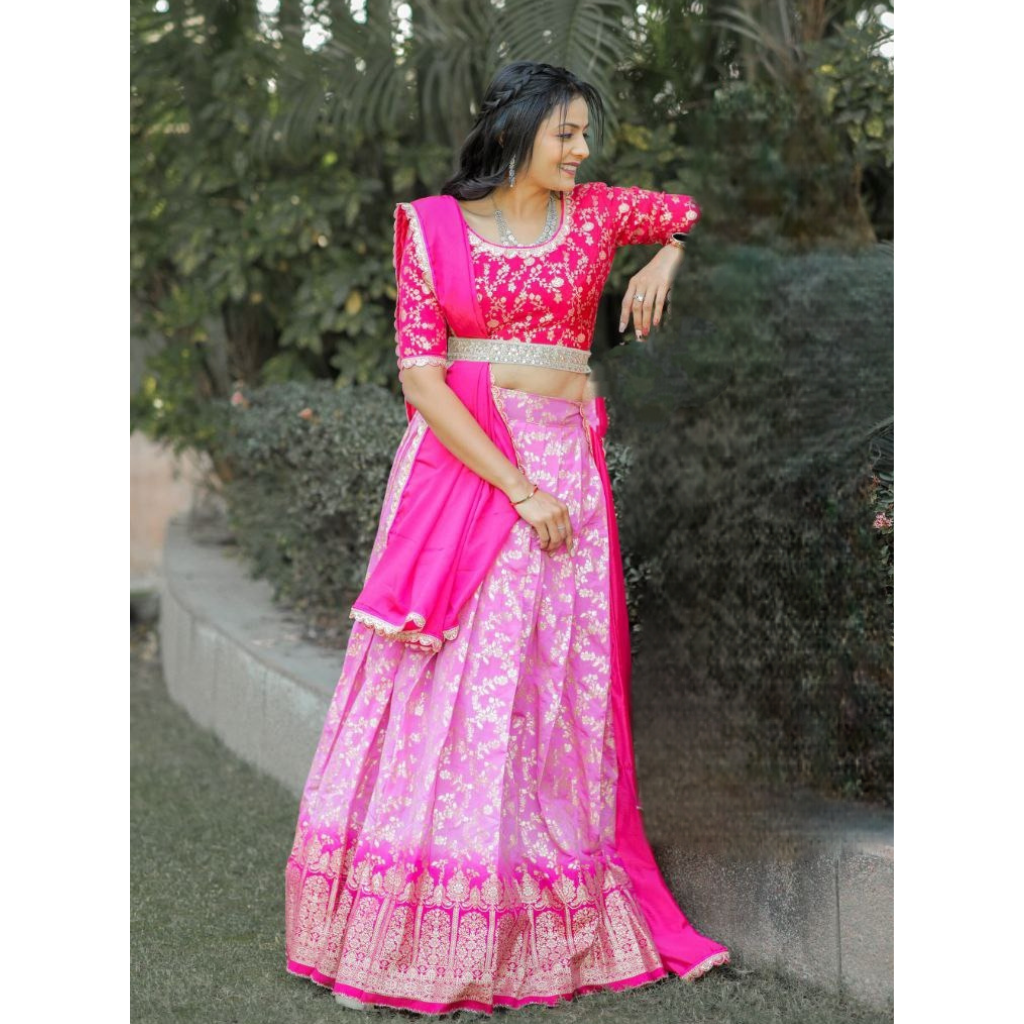 Designer Traditional Indian Women's Lehenga Blouse Dupatta