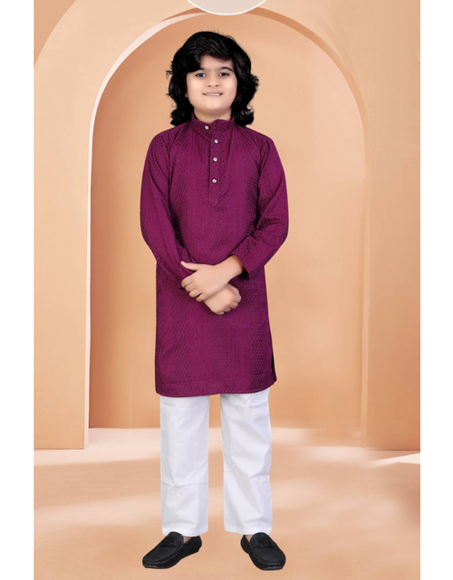 Load image into Gallery viewer, Stylish Indian Father and Son Same Matching Twinning Kurta Pajama Outfits mahezon
