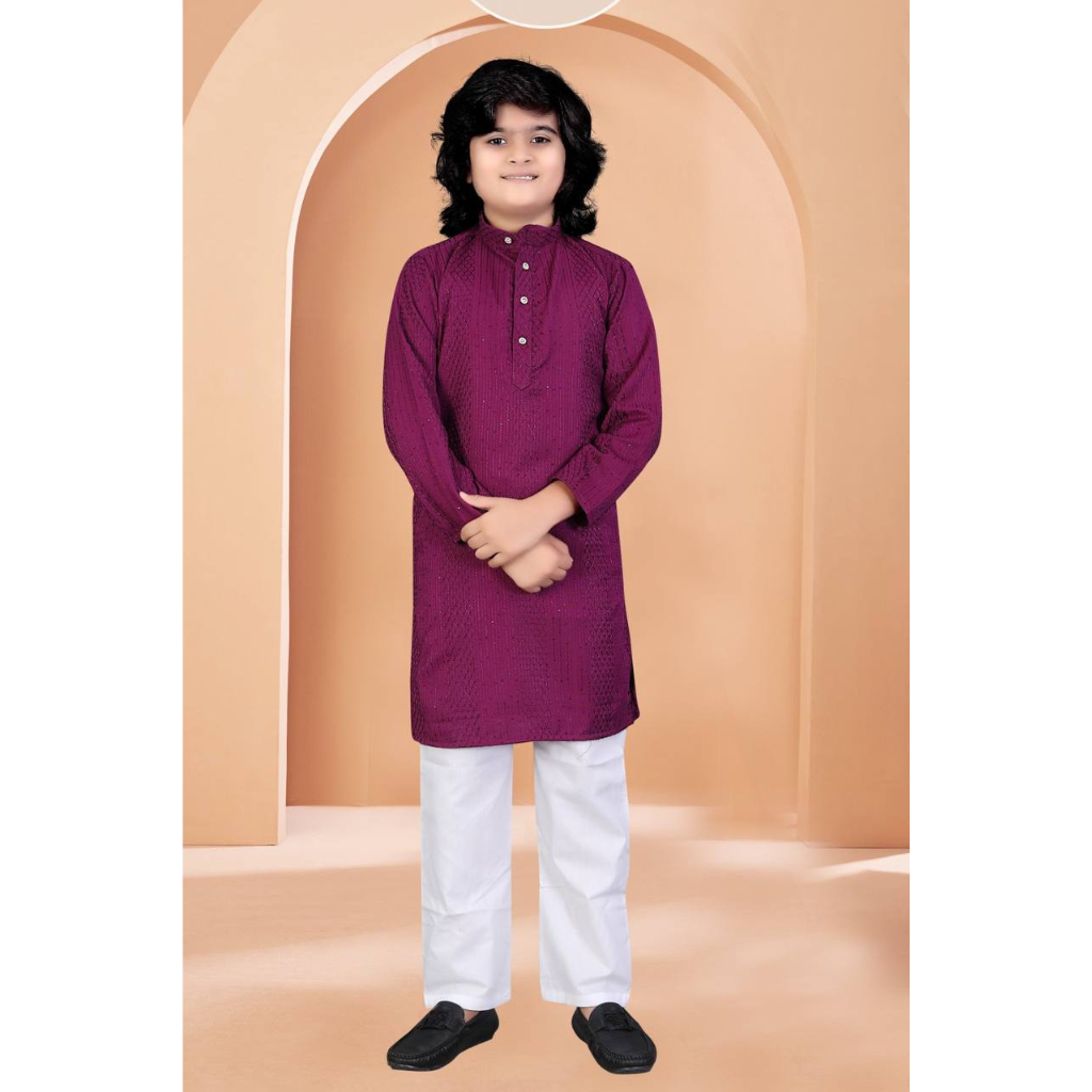 Stylish Indian Father and Son Same Matching Twinning Kurta Pajama Outfits mahezon