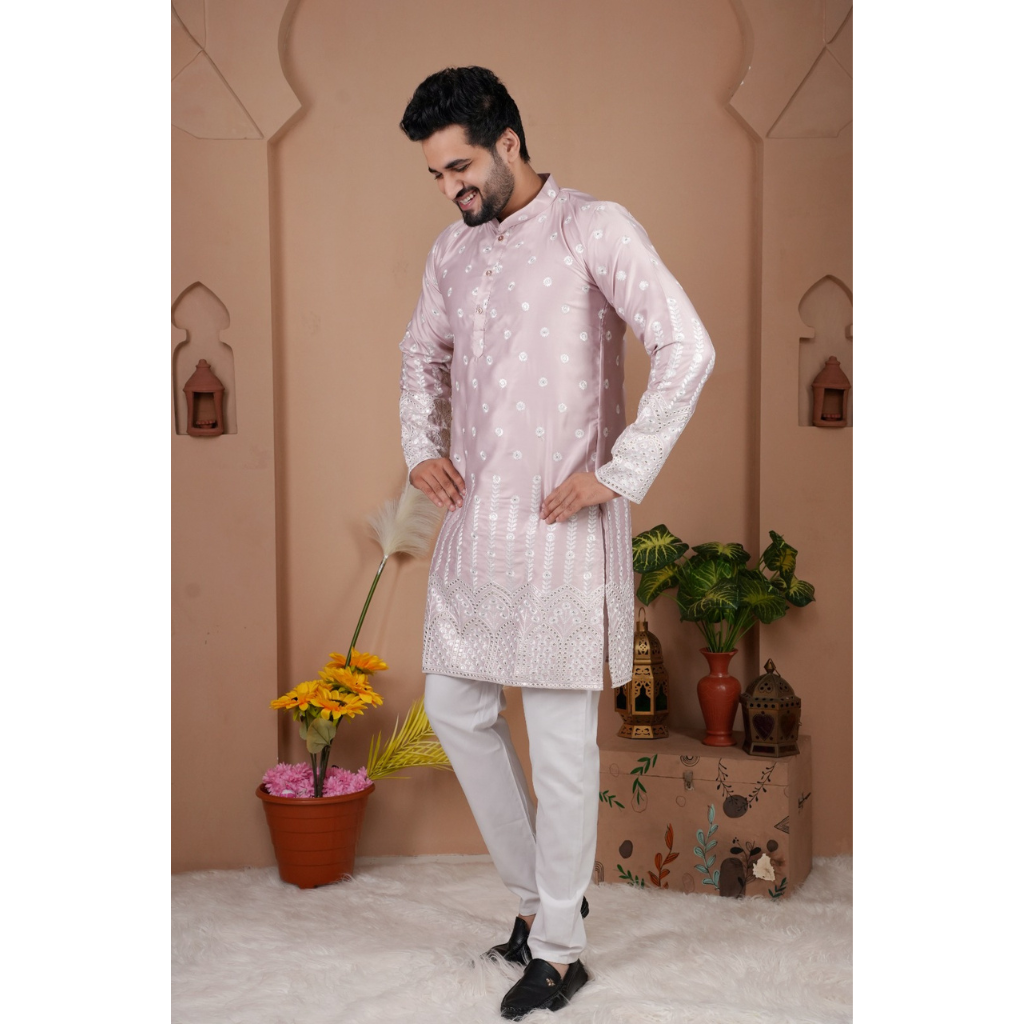 Festive Indian Stylish Men’s Kurta Pajama Set mahezon