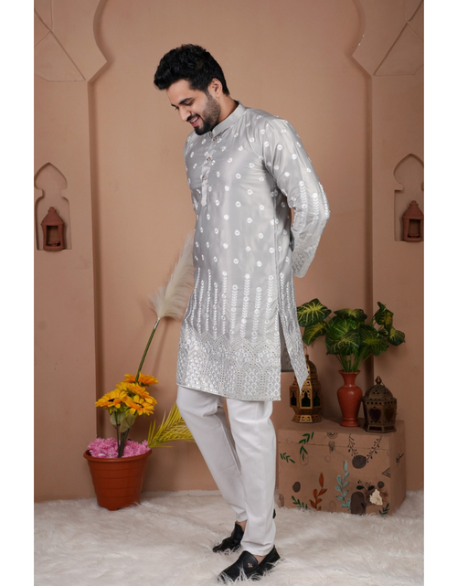 Load image into Gallery viewer, Festive Indian Stylish Men’s Kurta Pajama Set mahezon
