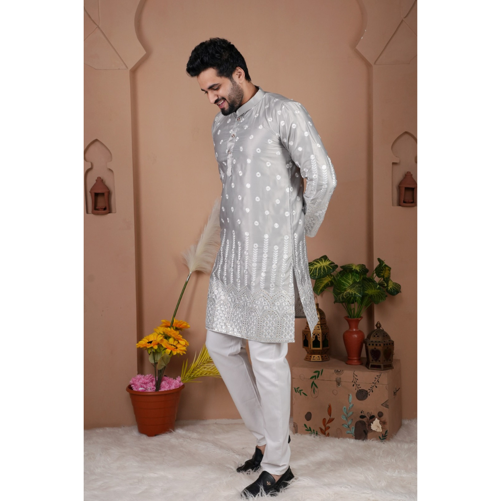 Festive Indian Stylish Men’s Kurta Pajama Set mahezon