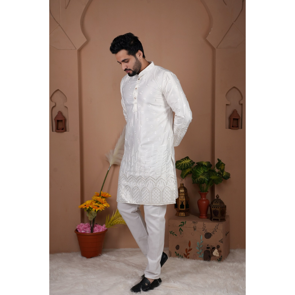 Festive Indian Stylish Men’s Kurta Pajama Set mahezon