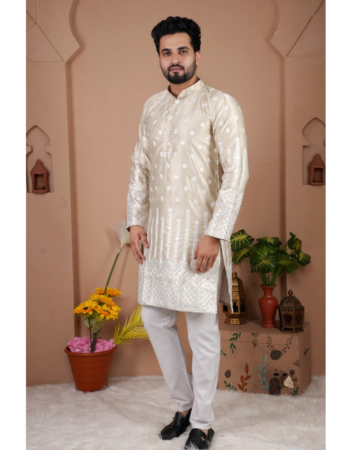 Load image into Gallery viewer, Festive Indian Stylish Men’s Kurta Pajama Set mahezon
