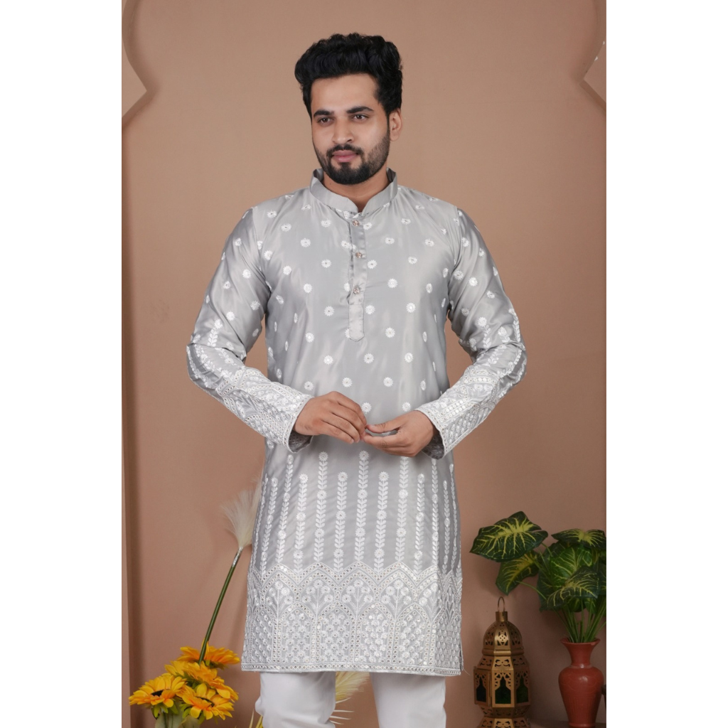 Festive Indian Stylish Men’s Kurta Pajama Set mahezon