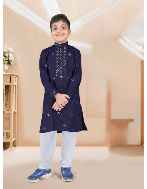 Load image into Gallery viewer, Festive Kids Boy Indian Kurta Pajama Set mahezon
