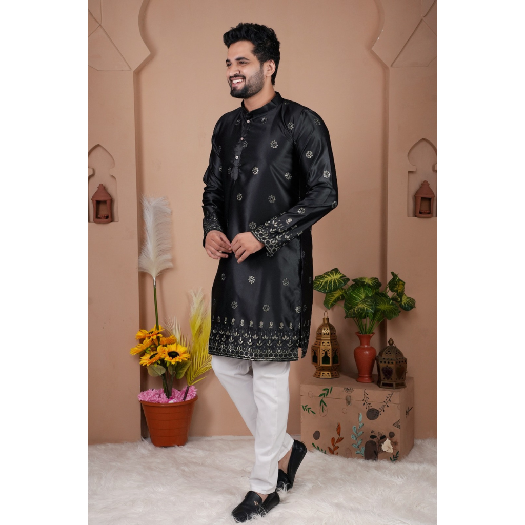 Festive Traditional Stylish Men’s Kurta Pajama Set mahezon