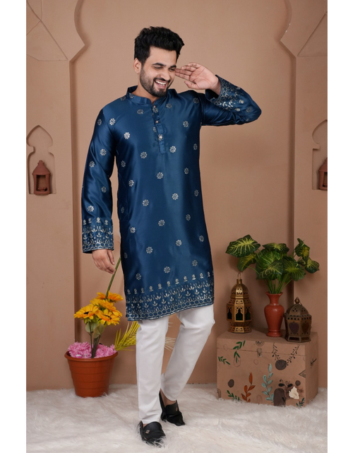 Load image into Gallery viewer, Festive Traditional Stylish Men’s Kurta Pajama Set mahezon
