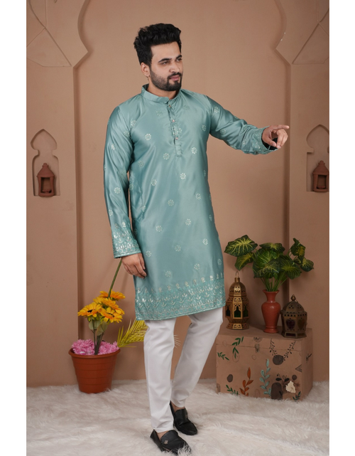 Load image into Gallery viewer, Festive Traditional Stylish Men’s Kurta Pajama Set mahezon
