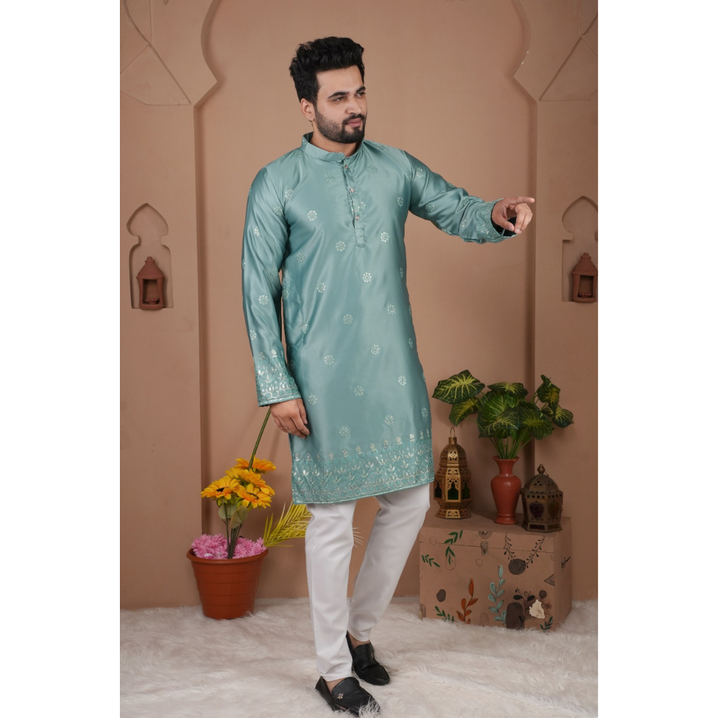 Festive Traditional Stylish Men’s Kurta Pajama Set mahezon