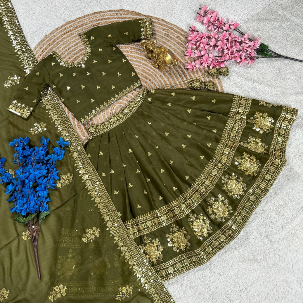 Kids Girls Designer Ethnic Lehenga choli