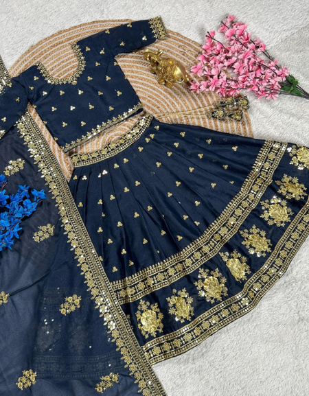 Kids Girls Designer Ethnic Lehenga choli - mahezon