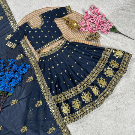 Kids Girls Designer Ethnic Lehenga choli - mahezon