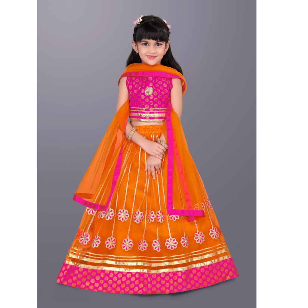 Designer Party wear Kids Girls Lehenga Choli