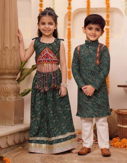 Load image into Gallery viewer, Navratri Special Brother &amp; Sister Twinning Outfit Set
