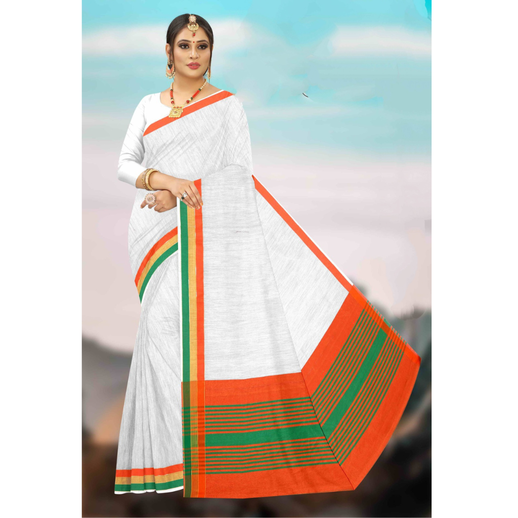 Tricolor Exclusive Weaving Independence Day Saree Collection mahezon