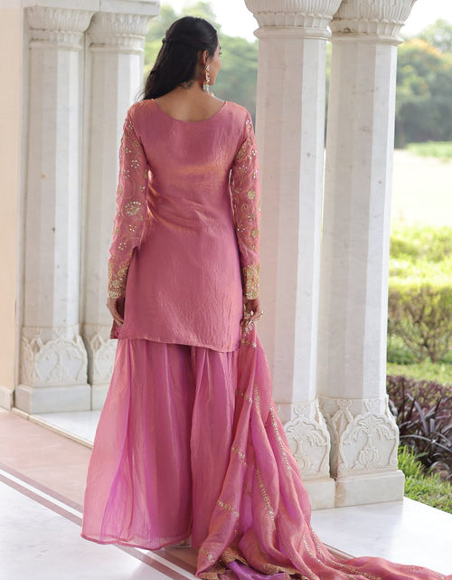 Load image into Gallery viewer, Wedding Designer Women Top Sharara with Dupatta mahezon
